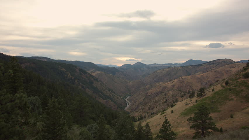 Timelapse in Lookout Mountain Park, Denver, Colorado, USA