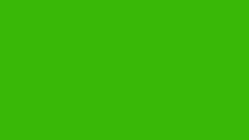 Shockwave smoke explosion. Steam or dust wave animation. Green screen, chromakey