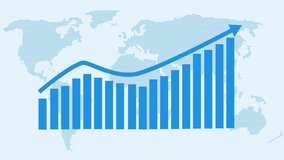 Global Economic Growth, Upward Business Metrics Animation, Animated Economic Growth Graph - Powered by Shutterstock - Get 15% off with code: PIKWIZARD15