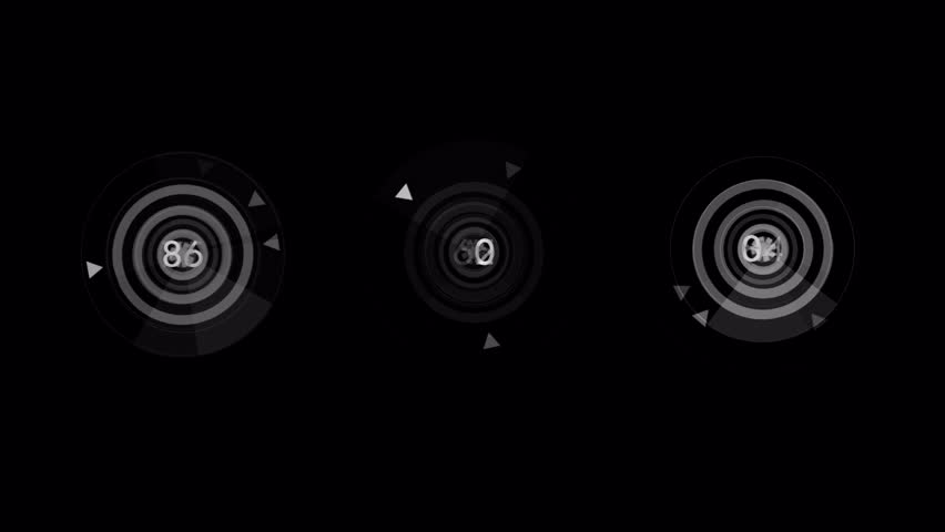 Numeric Grid Overlays Video Animation