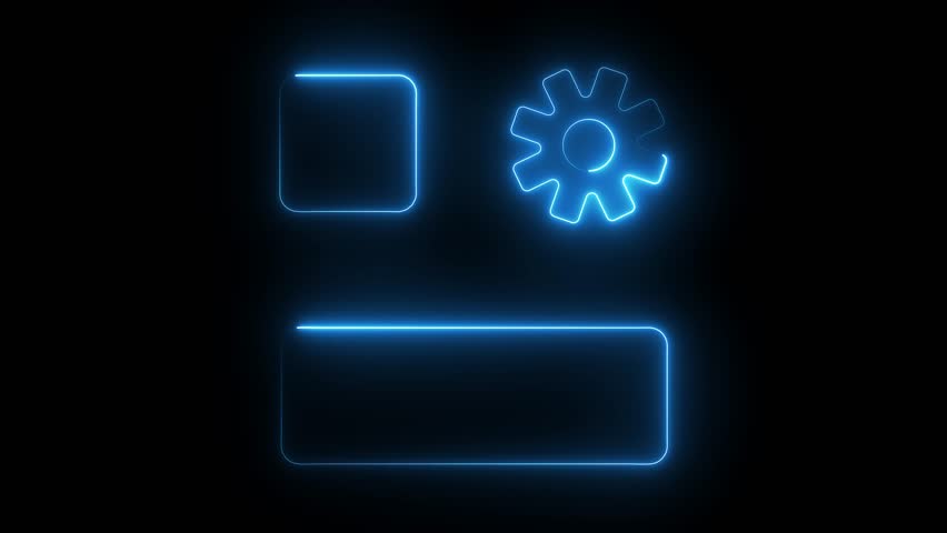 Minimal quick settings icon featuring a gear or cogwheel for mobile apps, web dashboards, interfaces, tech platforms, and user experience designs.