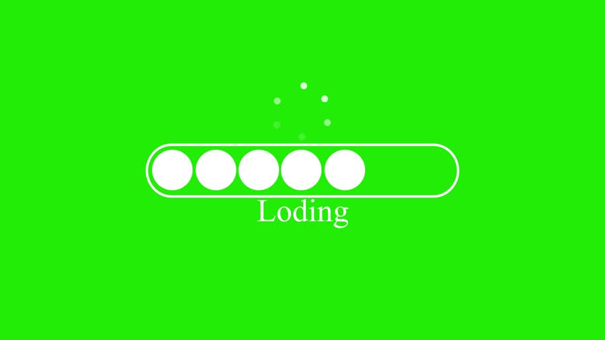 Minimalist Loading Screen with Typo Animation, featuring a progress bar with circles