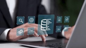 Data analytics with AI concept. Big data, database, data management technology system, artificial intelligence and process automation. - Powered by Shutterstock - Get 15% off with code: PIKWIZARD15