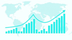 Global Economic Growth Visualization Animated, Business and Finance Concept Animation with Bar Graph Showing Positive Trend and Increasing Profits - Powered by Shutterstock - Get 15% off with code: PIKWIZARD15