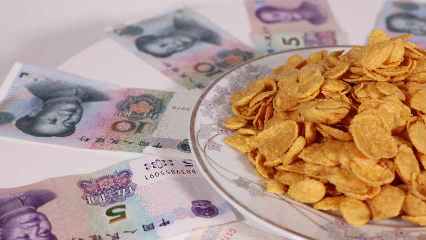 cereal prices in chinese yuan currency