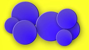 Beautiful Blue Rounded Pin Floating on Yellow Background Design  - Powered by Shutterstock - Get 15% off with code: PIKWIZARD15