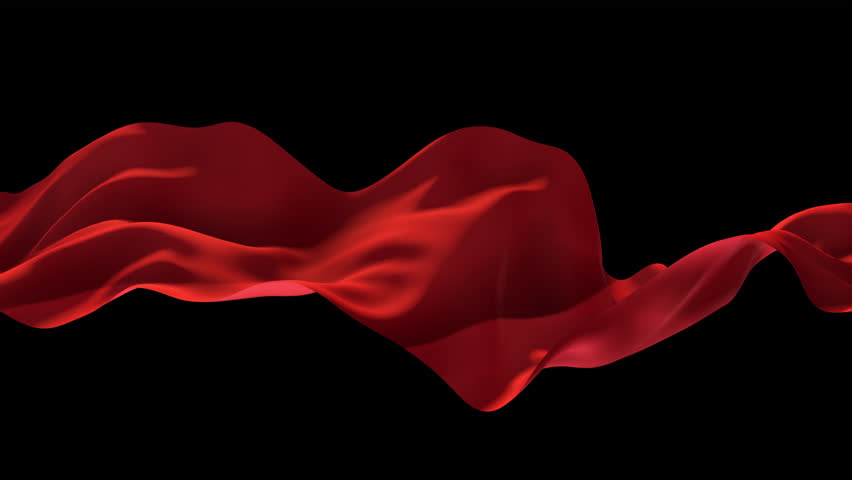 Flowing silk like fabric moving and billowing as if being blown in the wind. With alpha for easy drag and drop.