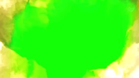 Abstract background showing a vibrant green center surrounded by yellow and pale-yellow paint splashes providing artistic expression. - Powered by Shutterstock - Get 15% off with code: PIKWIZARD15