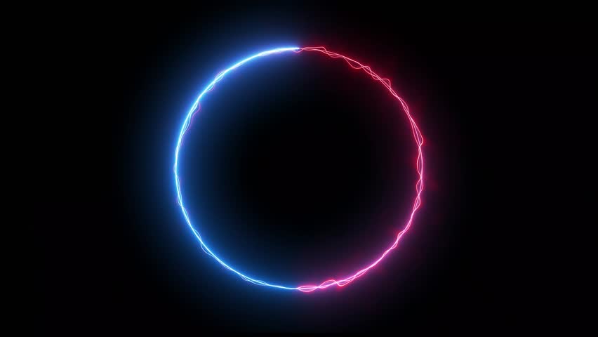 Background animation of a neon light circle in abstraction. - Powered by Shutterstock - Get 15% off with code: PIKWIZARD15