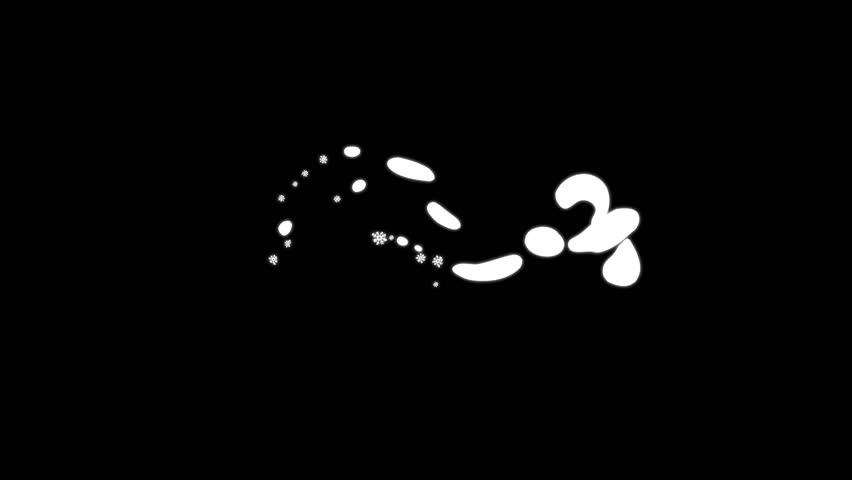 2D FX cartoon smoke line snow explosion with spark shine and smoke blast, featuring water liquid elements. hand drawn flash FX for action effects and cartoon visuals on black screen background. 4k