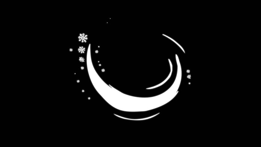 Splash snow explosion liquid line smoke flash FX, hand drawn cartoon water explosion FX with anime style spark light, anime smoke elements this is an dynamic on black screen background. 4k video