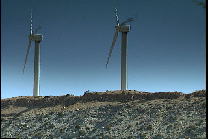 SOUTHERN CALIFORNIA - CIRCA MAY 1999: Energy producing windmills