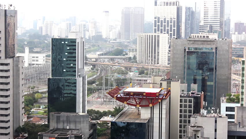 View of top of build in Sao Paulo City
