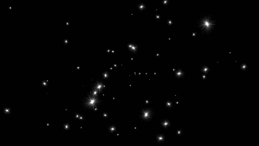 Star Light  Sparkles / Black Background