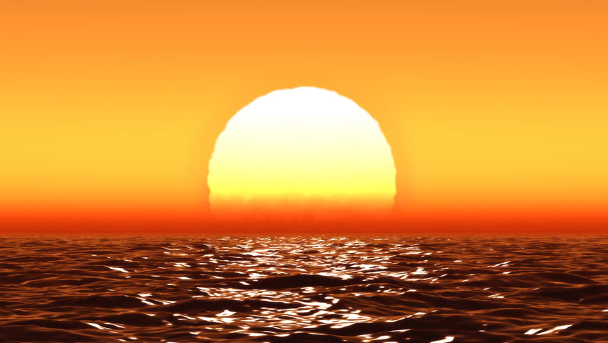 Beautiful Sunset In The Ocean Stock Footage Video 100 Royalty Free Shutterstock