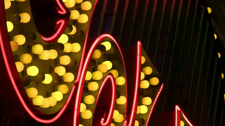 Red Neon Las Vegas sign