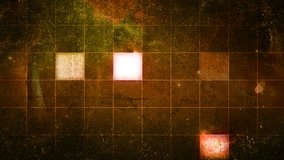 Outer Space Glowing Square Grid Wall