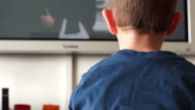 Child watch television