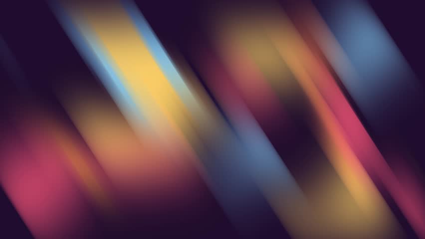 Seamless Loop Blurred diagonal streaks of color on a dark background. Suitable for vibrant and abstract backgrounds or artistic design projects. Energizing visual.	