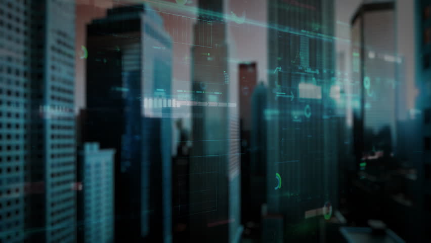 Virtual interface with infographic elements and lines of code - Powered by Shutterstock - Get 15% off with code: PIKWIZARD15