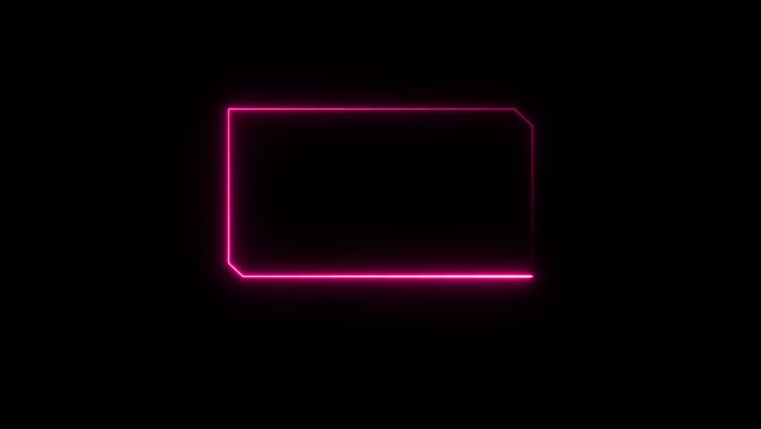 futuristic neon frame design featuring a glowing rectangular border with angled corners, blending vibrant green and pink hues against a black background for digital interfaces. - Powered by Shutterstock - Get 15% off with code: PIKWIZARD15