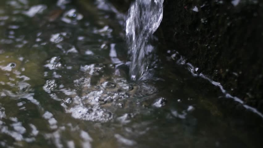 close up of water bubbles