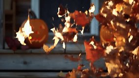 Autumn Scene with Halloween Pumpkins - Powered by Shutterstock - Get 15% off with code: PIKWIZARD15