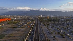 Hyperlapse of a city with dense traffic during rush hour, an industrial zone on the verge of collapse, demonstrating the importance of road safety education. monterrey nuevo leonDaylight (4K) - Powered by Shutterstock - Get 15% off with code: PIKWIZARD15