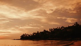 Beautiful tropical seascape at sunset with soft pastel sky, calm ocean waves, Peaceful nature scene ideal for travel, relaxation, and coastal inspiration. - Powered by Shutterstock - Get 15% off with code: PIKWIZARD15