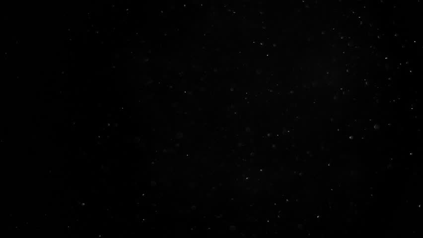 Super Slow Motion Dust Particles Floating in Air, Atmospheric Overlay at 1000fps