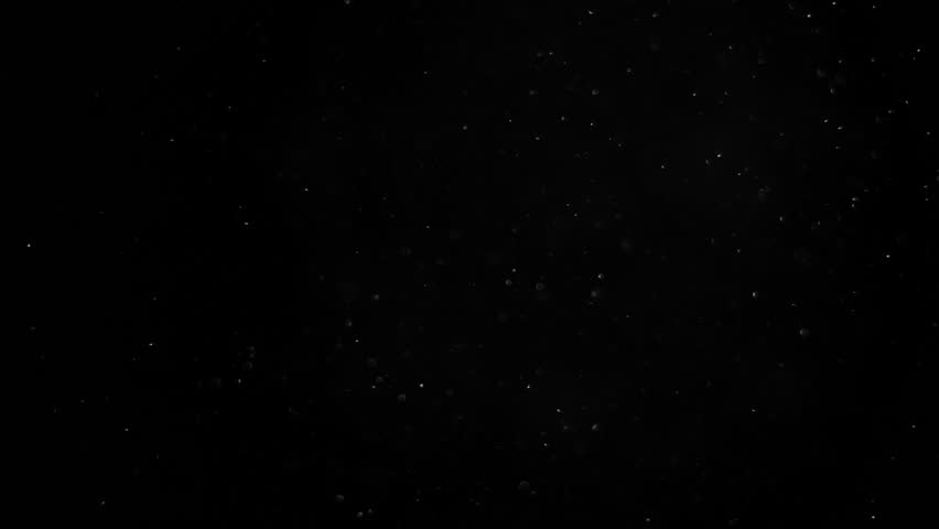 Super Slow Motion Dust Particles Floating in Air, Atmospheric Overlay at 1000fps
