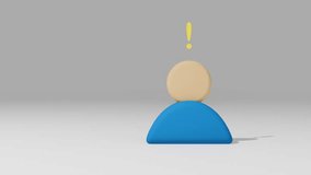 CG animation showing a person having an idea in a head - Powered by Shutterstock - Get 15% off with code: PIKWIZARD15