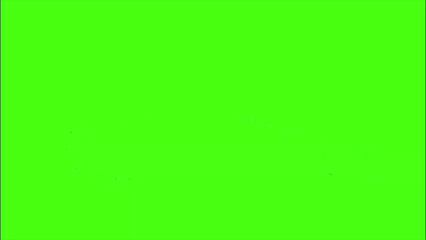 Red Sports Car Appearing with Glitch Effect on Green Screen Background