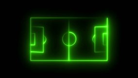 Animation of neon sports stadium on black background with neon lights match football isometric field video animation.	
 - Powered by Shutterstock - Get 15% off with code: PIKWIZARD15