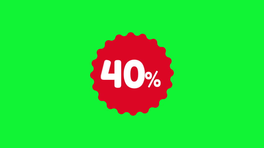different value percent stickers price tags animation 10.20.30.40.50.60.70.80.90 video footage green screen
