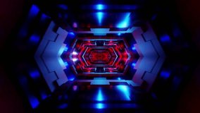 Futuristic Neon Hexagon Tunnel Loop - Powered by Shutterstock - Get 15% off with code: PIKWIZARD15