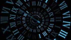 Speed over time, Roman numerals clock that expresses the rapidly passing time and hours - Powered by Shutterstock - Get 15% off with code: PIKWIZARD15