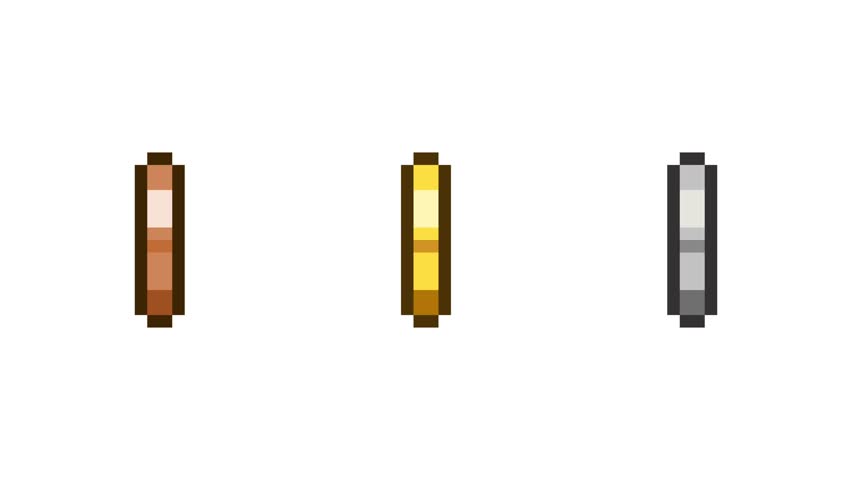8-bit pixel bronze, gold, silver coin rotate. white background. looped animation 4k 30fps