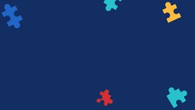 World Autism Awareness Day is an annual event that highlights the need for increased awareness and understanding of autism spectrum disorder. A graphical template. Autism month illustration animation. - Powered by Shutterstock - Get 15% off with code: PIKWIZARD15