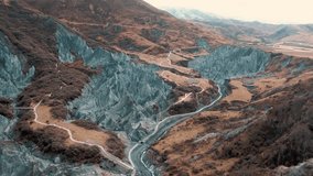 4K Aerial View of Sichuan's Enchanted Mo Stone Park Landscape - Powered by Shutterstock - Get 15% off with code: PIKWIZARD15