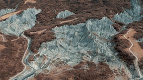 4K Aerial View of Sichuan's Enchanted Mo Stone Park Landscape - Powered by Shutterstock - Get 15% off with code: PIKWIZARD15