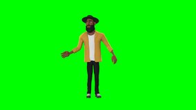 Draxen Lumic, a 3D green screen photographer performing a sideways handshake, perfect for versatile digital asset use in creative projects and professional media. - Powered by Shutterstock - Get 15% off with code: PIKWIZARD15