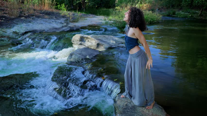 A Serene Moment by the River: Embracing Nature