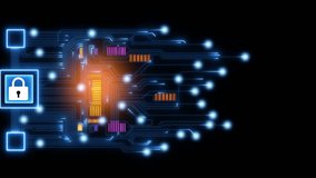 Blurred padlock on digital background. Cyber security concep , Locked and Secure Internet Security Illustration with a Padlock, Internet and data security, Cybersecurity and privacy concepts data 4k - Powered by Shutterstock - Get 15% off with code: PIKWIZARD15