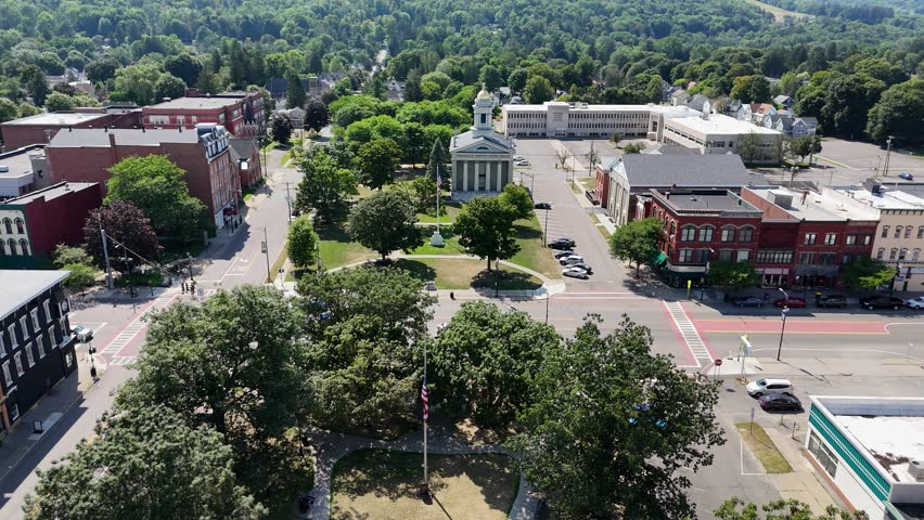 Chenango County Courthouse_ Norwich New York_Aerial Drone