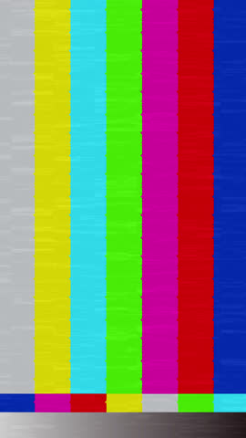 Animation video background static color with noise and glitch .4k vertical animated error video damage bad interference and no signal