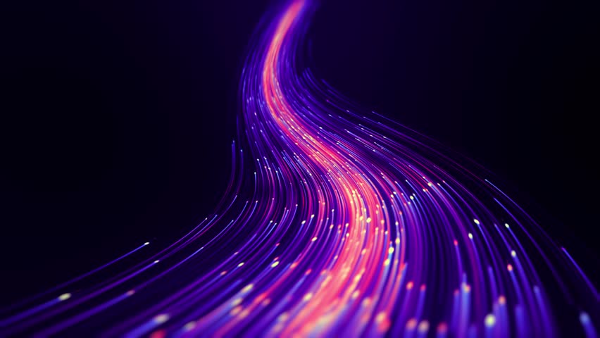 Abstract Comet Tail Journey - Colorful Cosmic Star River Animation 4K