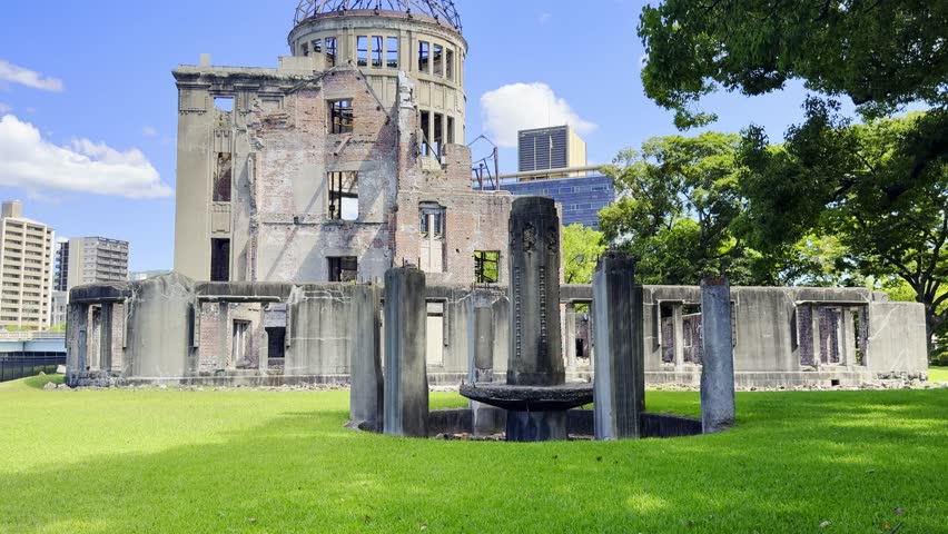The Atomic A-Bomb Dome in Hiroshima stands as a preserved reminder of history and a powerful symbol of peace in Japan.