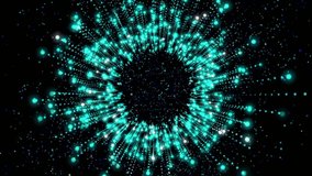 A mesmerizing, abstract image of a swirling vortex of glowing, turquoise and white particles against a black background - Powered by Shutterstock - Get 15% off with code: PIKWIZARD15