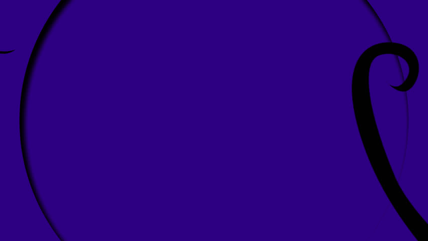 Animated Halloween scene with a haunted house, raven, twisted trees, and a dark purple background. Perfect for Halloween greetings and spooky themes.